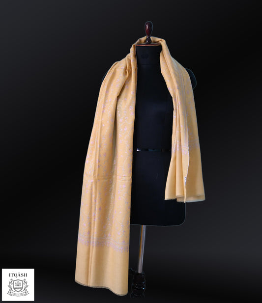 GI-Certified Sozni Jaali Shawl (II) | Pure Kashmiri Pashmina | ITQĀSH