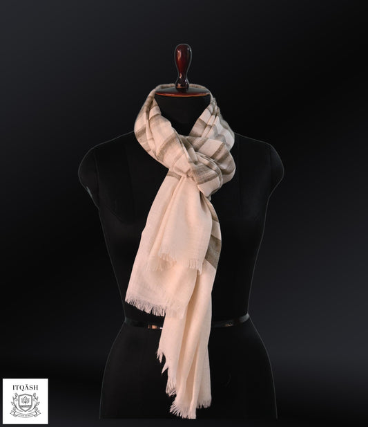 Ikat Stole | Pure Kashmiri Pashmina | ITQĀSH