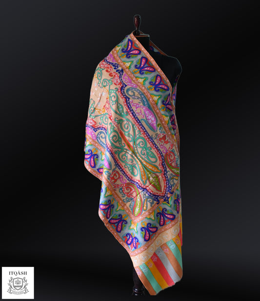 Sozni Stole · Multi-Colour | Pure Kashmiri Pashmina | ITQĀSH