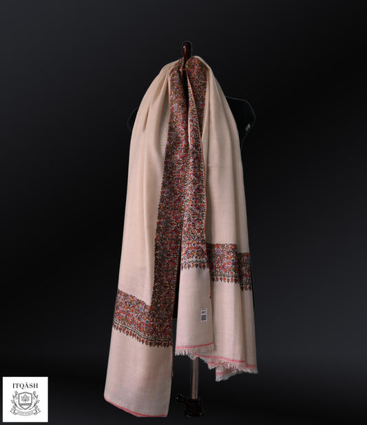 GI-Certified Sozni Dordaar Shawl | Pure Kashmiri Pashmina | ITQĀSH