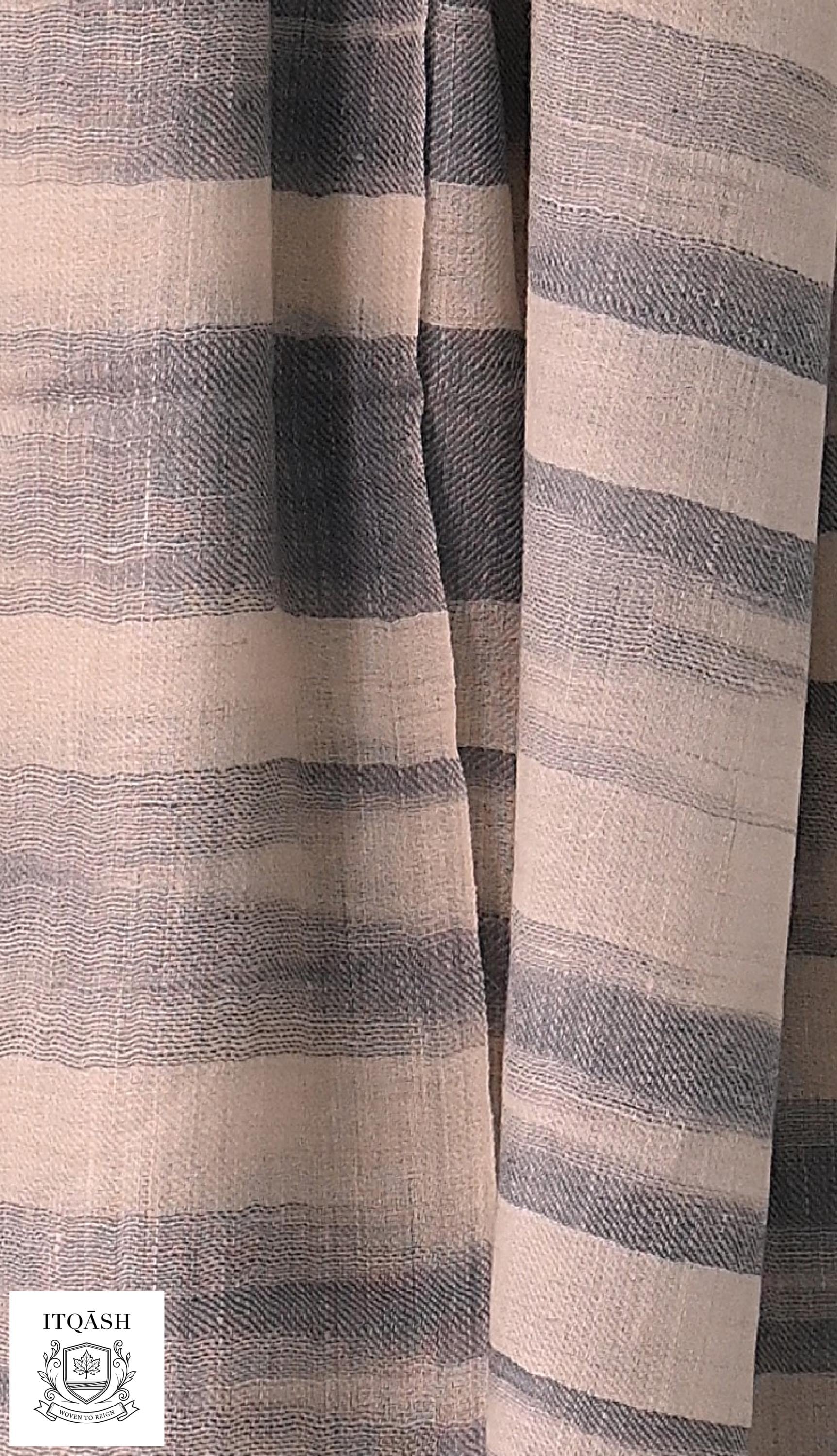 Ikat Stole · Striped — detail | Pure Kashmiri Pashmina | ITQĀSH