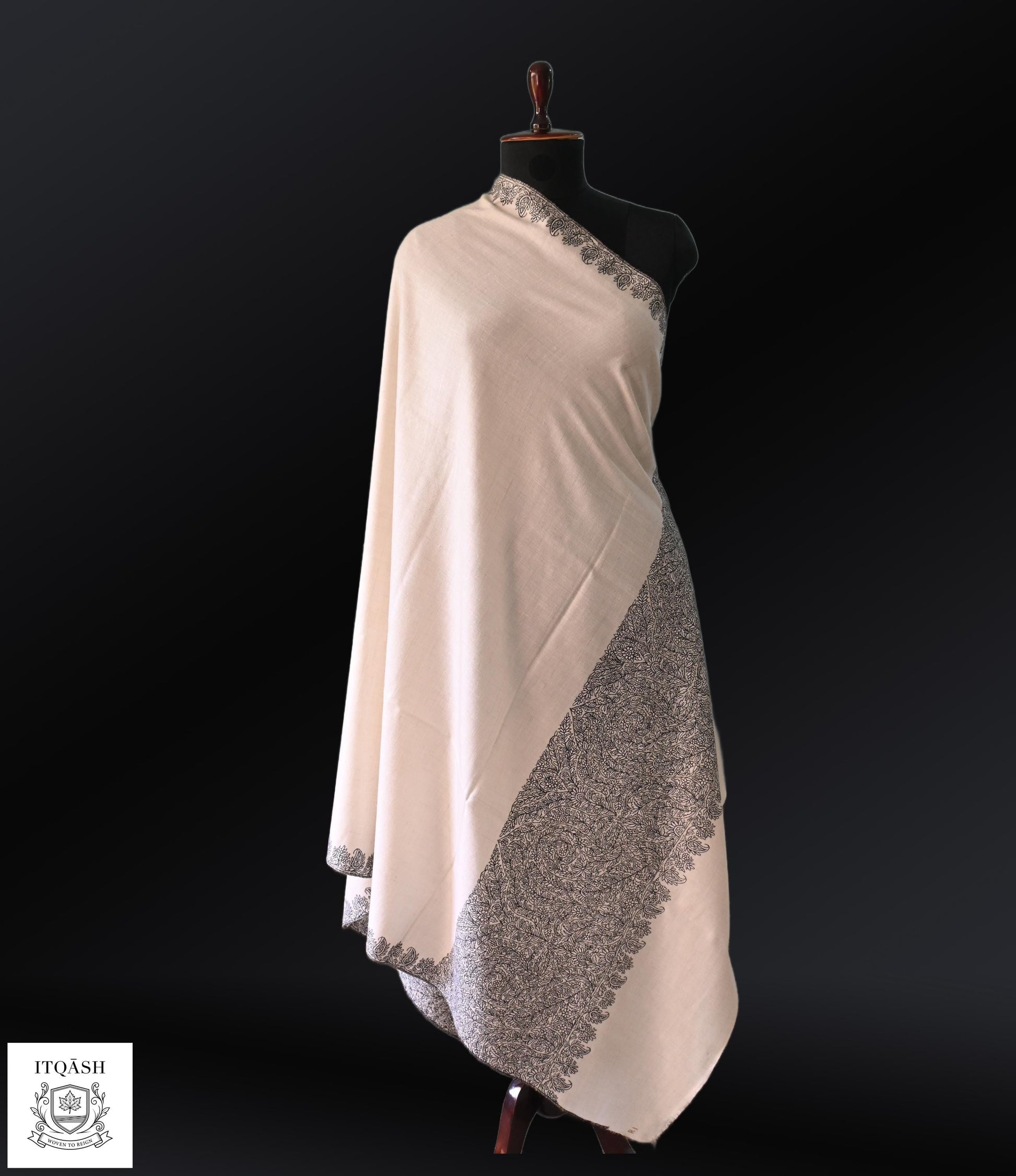 Sozni Pashmina Shawl | Pure Kashmiri Pashmina | ITQĀSH