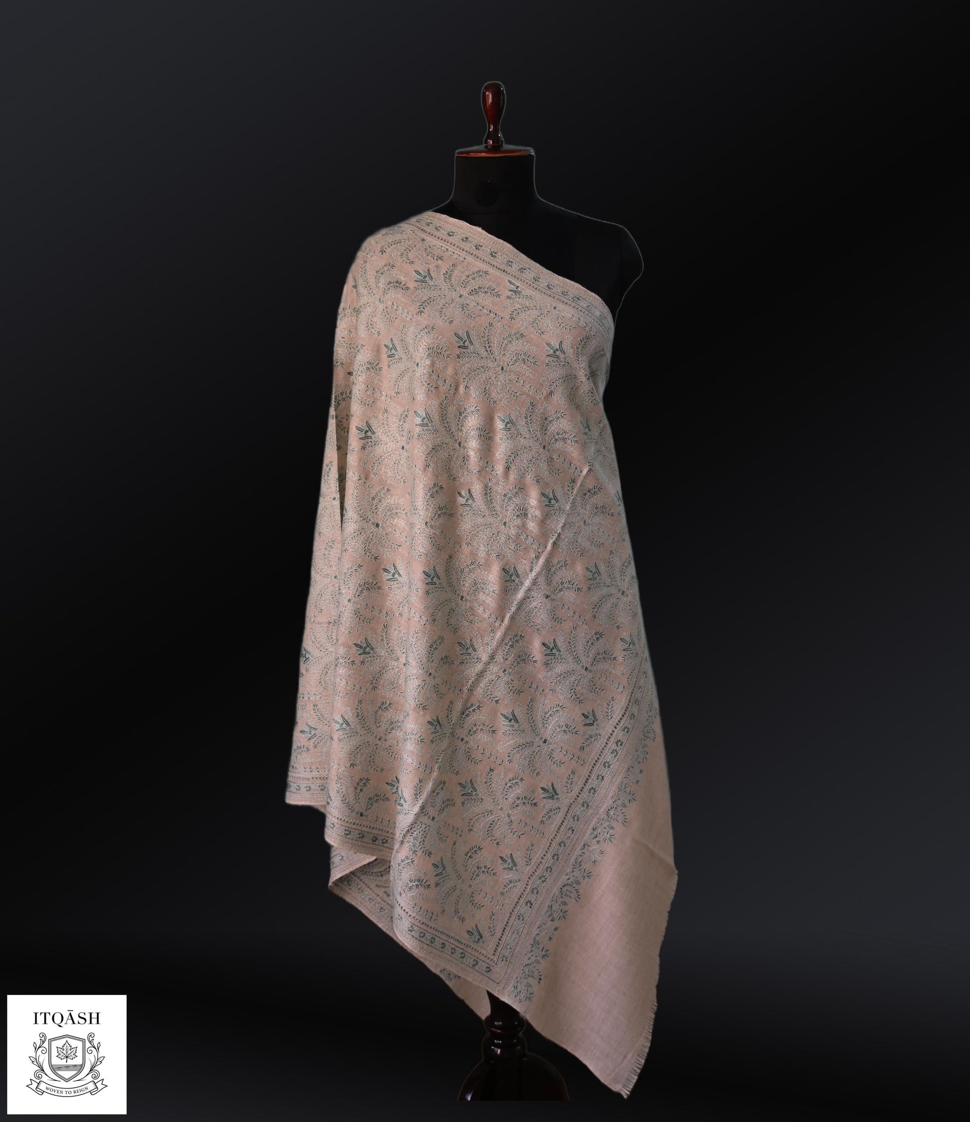 Sozni Jama Shawl · Mauve-Pink | Pure Kashmiri Pashmina | ITQĀSH