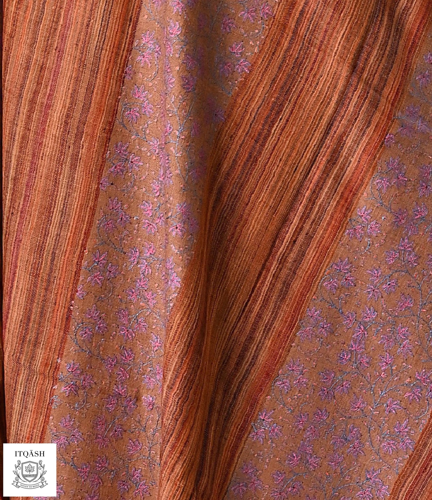 Sozni Jaali Shawl · Contrast — detail | Pure Kashmiri Pashmina | ITQĀSH